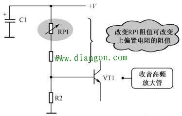 三极管偏置电路中可变电阻电路分析
