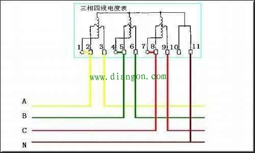 3分钟时间给大家讲解如何接三相四线电度表