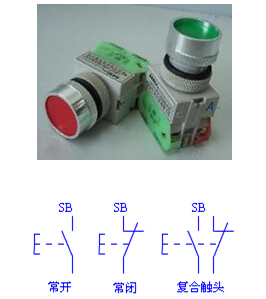 控制按钮结构和图形文字符号