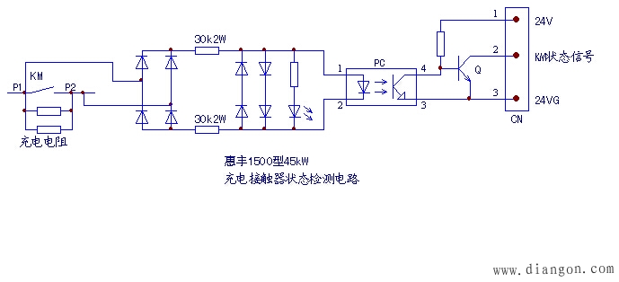 惠丰1500型45kW变频器上电报OE3故障 惠丰1500型45kW变频器上电报OE3故障