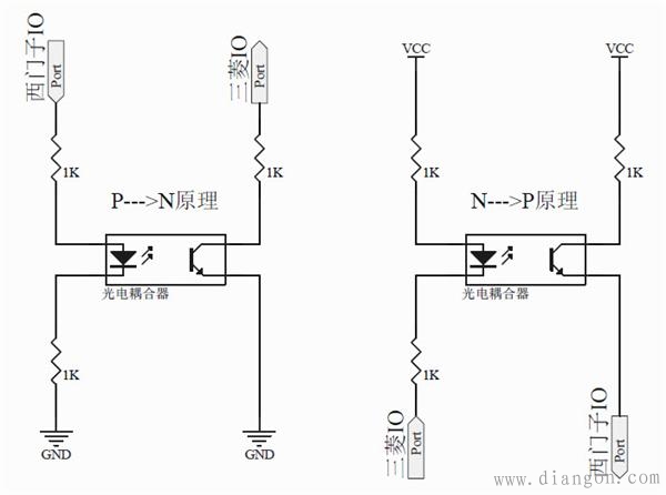 PNP与NPN接口之间的转换