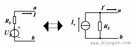 电压源与电流源的转换 电压源与电流源的转换