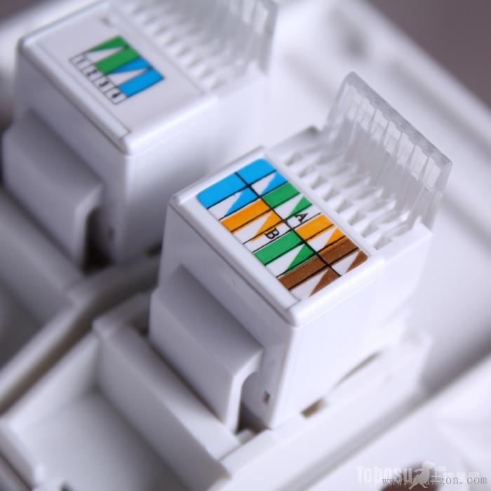 网线面板接法图解