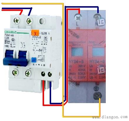 浪涌保护器接线图
