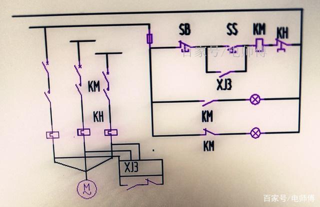 带缺相保护的电机控制电路,简单实用,电师傅稍作改进,更加可靠
