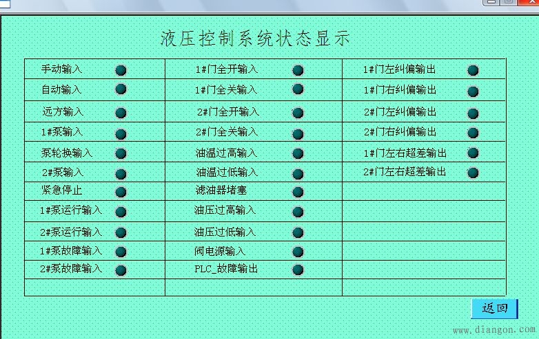 维纶触摸屏PLC控制柜界面