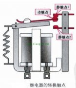继电器转换触点的控制关系