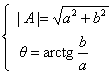 复数的四种表示形式