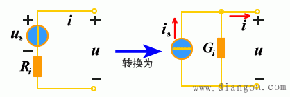 实际电压源和电流源的等效变换