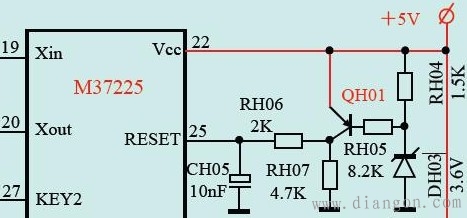 三极管欠压复位电路 三极管欠压复位电路