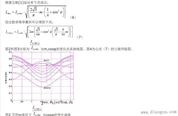 变频器直流母线电解电容器纹波电流的计算方法