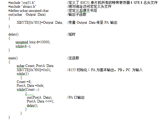 8155的C语言编程