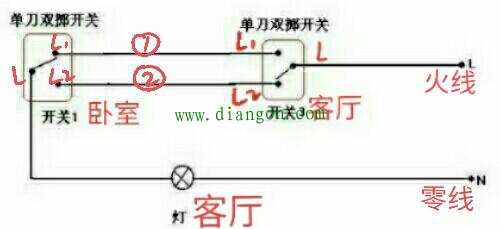 双控开关和多控开关电路接线图详解