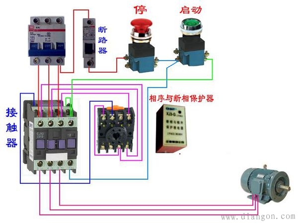 相序继电器工作原理以及接线图解 相序继电器工作原理以及接线图解