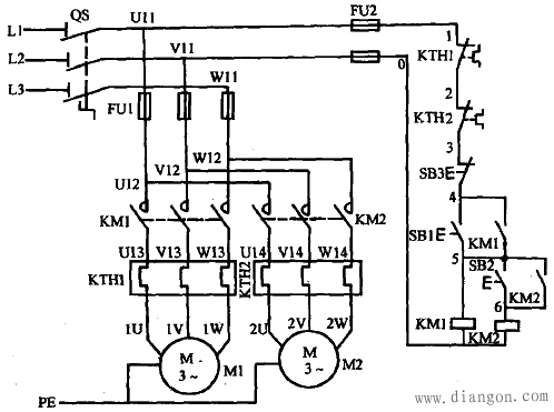 三相异步电动机顺序运行控制线路