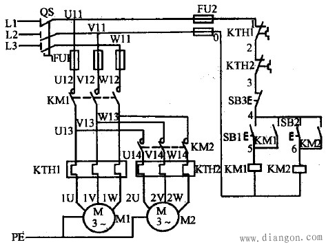 三相异步电动机顺序运行控制线路