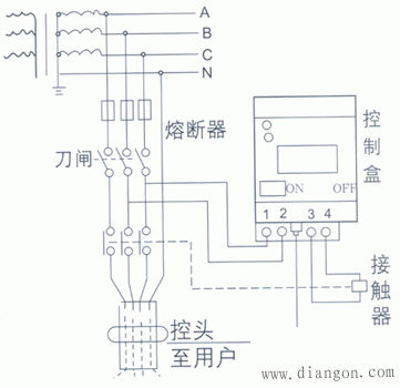 空调漏电保护器接线图