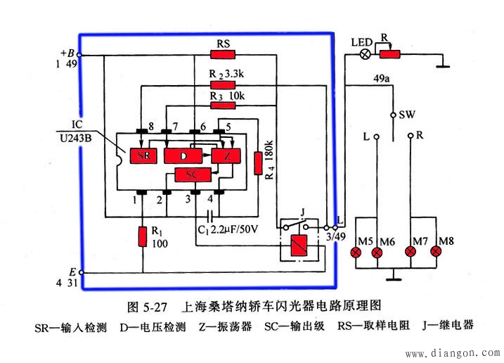 转向信号灯的闪光器