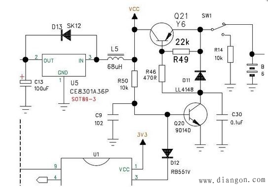 福禄克数字万用表自动关机电路解析