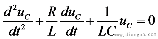 RLC串联电路的零输入响应方程和特征根