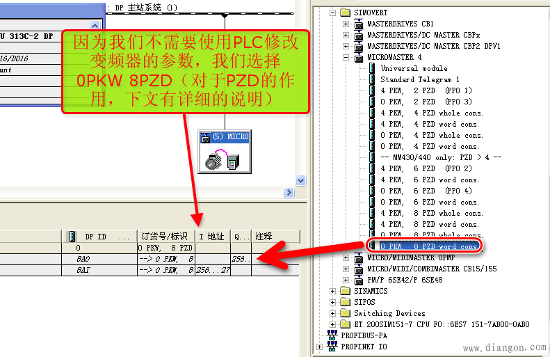 西门子M440变频器的PROFIBUS-DP通讯