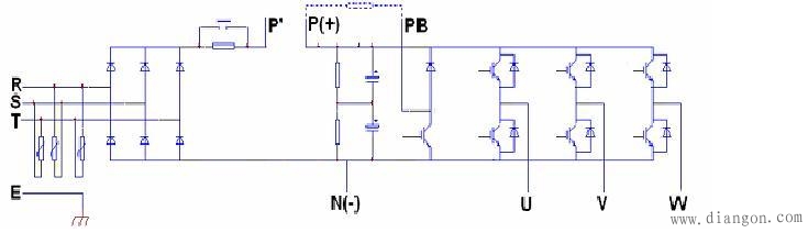 变频器基本电路原理_变频器原理图