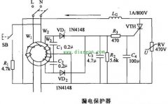 家用漏电保护器过电压保护电路原理图解
