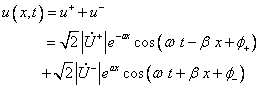 均匀传输线方程的正弦稳态解 均匀传输线方程的正弦稳态解