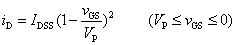 JFET的特性曲线及参数