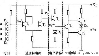 CMOS集成施密特触发器CC40106工作原理