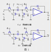 同相开关电容积分器和反相开关电容积分器