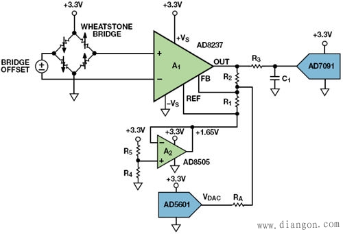 惠斯登电桥传感器电路设计