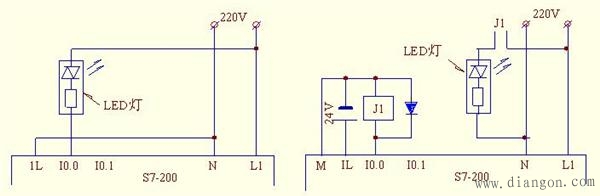 PLC输出怎么与LED灯实际连接