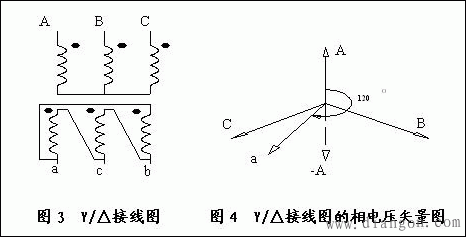 三相变压器接线图_三相变压器连接组别接线和识别方法图解