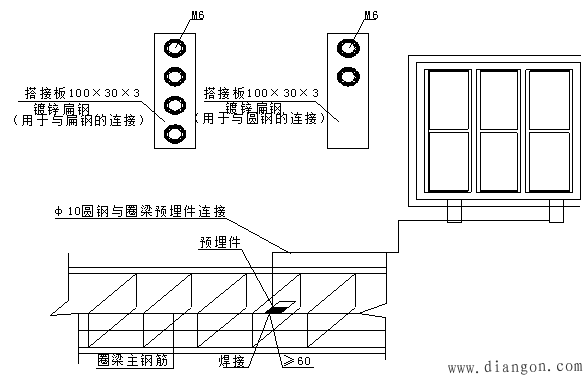 避雷带和避雷网_接地线的安装详图_避雷带安装图集