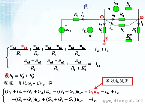 电路中含有电压源时的处理 电路中含有电压源时的处理