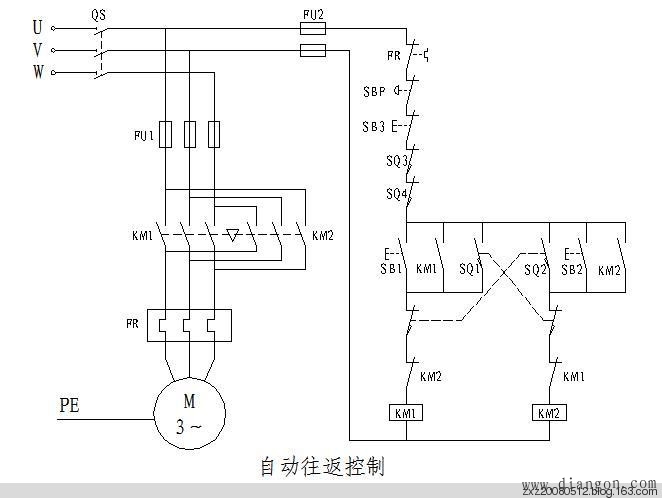 三菱PLC自动往返控制程序编程实例