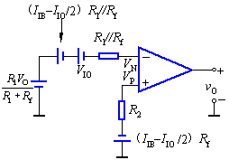 输入失调电压、输入失调电流对运算电路的影响