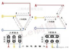 电动机Y-△起动_电动机星三角启动接线图_电动机星三角启动电路图_星三角降压