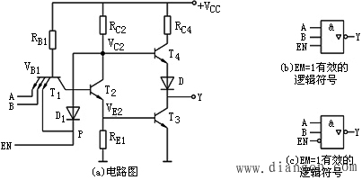 三态输出门电路图解 三态输出门电路图解