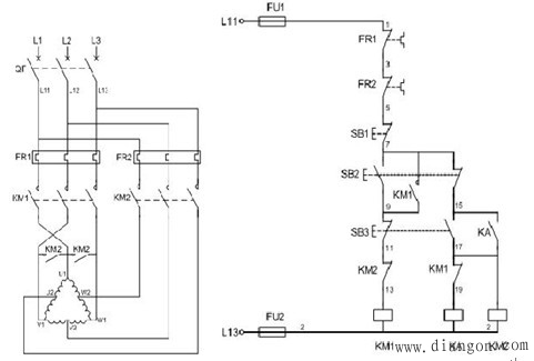 三相双速电机接线图