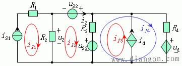电路网孔电流法和回路电流法 电路网孔电流法和回路电流法