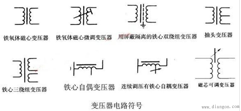 变压器的电路符号