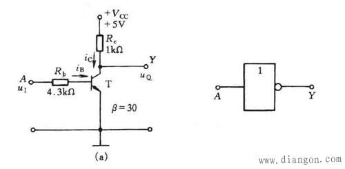 三极管非门电路原理