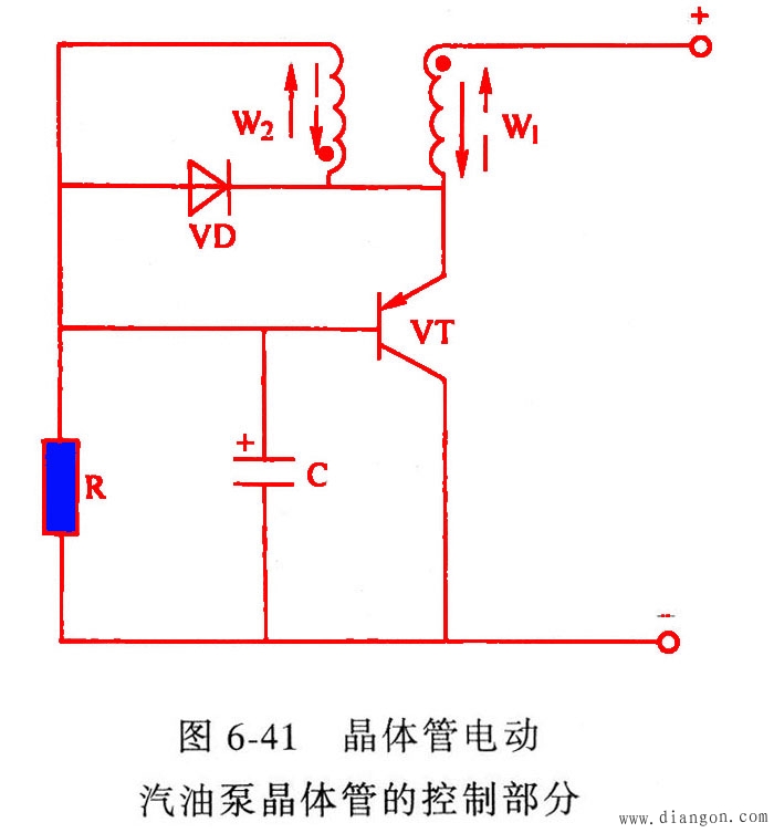 晶体管电动汽油泵的构造及工作原理、使用注意事项