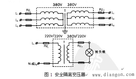 三相隔离变压器原理图