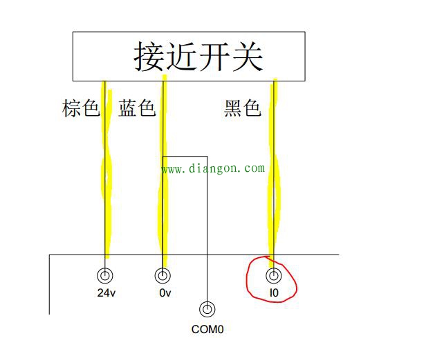 PLC与接近开关接线方法图解 PLC与接近开关接线方法图解