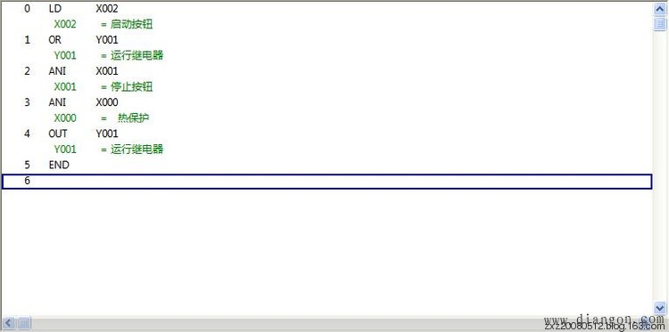 三菱PLC自锁控制程序编程实例