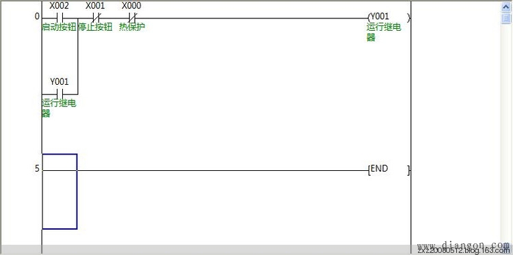 三菱PLC自锁控制程序编程实例