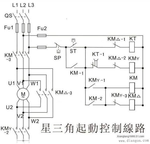 电机星三角启动原理